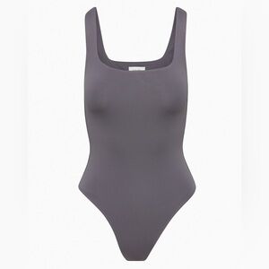 Aritzia Charcoal Bodysuit